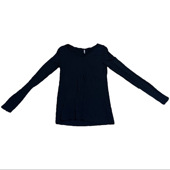 small black gap pure long sleeve shirt - Picture 1 of 2